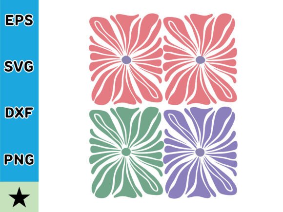 Abstract Flower SVG Vector Review