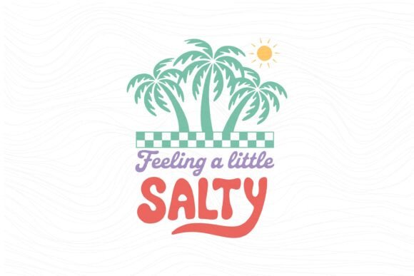 Boho Retro Summer Beach SVG Little Salty