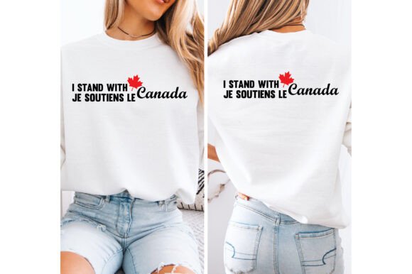 I Stand with Canada Svg T Shirt Design