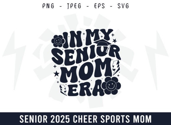 In My Senior Mom Era Groovy Design SVG