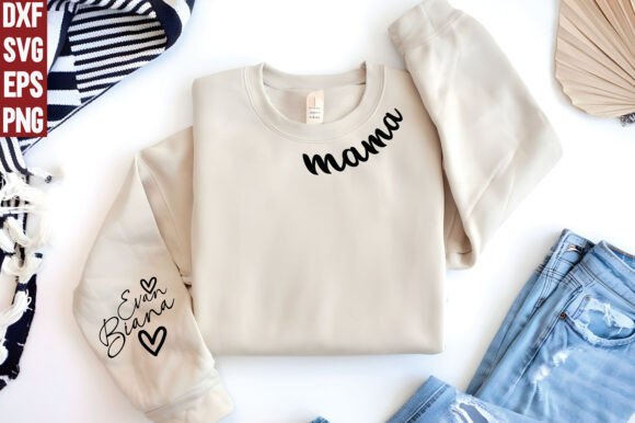 Mama and Sleeve with Kids SVG