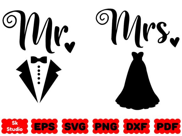 Mr and Mrs SVG Mr SVG Mrs SVG