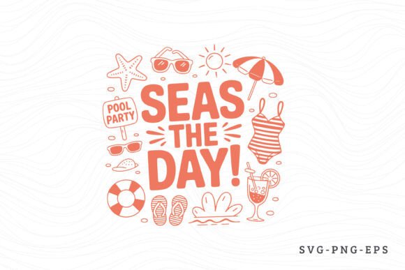 Seas the Day - Summer SVG PNG Design
