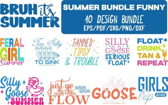 Summer Funny Bundle SVG PNG